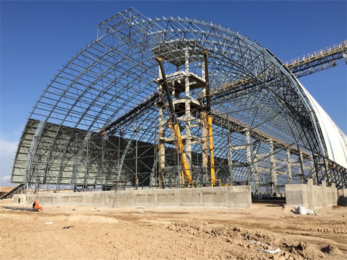 诸暨煤机油桶翘工程网架